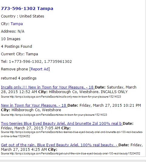 Backpage tampa the Free classifieds